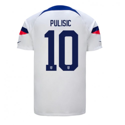 Maillot de foot États-Unis Christian Pulisic #10 Domicile Monde 2022 Manches Courte